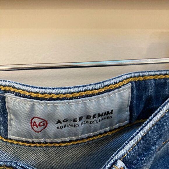 AG Adriano Goldschmeid The Stilt Cigarette Leg Distressed Destroyed Jeans - Picture 5 of 11